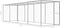 vidaXL - Kattenkooi - 6x1,5x1,5 - m - gegalvaniseerd - staal