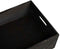 vidaXL - Houten - kist - met - handvatten - 40x30x13 - cm - massief - grenenhout - zwart