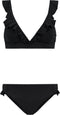 SHIWI Bobby Bikini Set - Dames - Floral sheer trim - Zwart