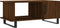 vidaXL - Salontafel - 90x50x40 - cm - bewerkt - hout - bruin - eikenkleur