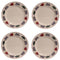 Boerenbont plat Lunchbord 24cm set van 4 stuks