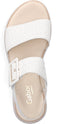 Gabor Dames Sandalen - Platte sandalen - Modische sandaal op meegekleurde zool - Wit