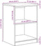 vidaXL - Garagekast - 60x51x85 - cm - massief - grenenhout - artisan - eikenkleurig
