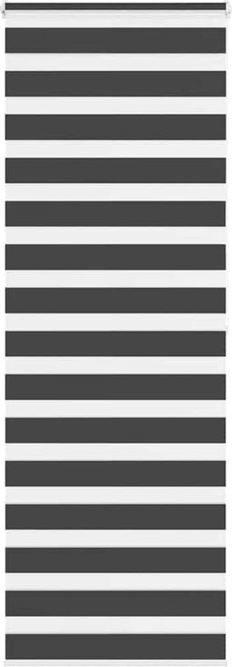 vidaXL - Zebra - rolgordijn - 85x200 - cm - stofbreedte - 80,9 - cm - zwart