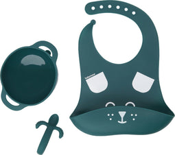 Babymoov Maaltijdset 6-12 maanden 3 stuks, FIRST'ISY Hond Blauw