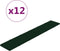 vidaXL - Wandpanelen - 12 - st - 1,62 - m² - 90x15 - cm - fluweel - donkergroen