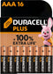 Duracell Plus AAA - Alkaline batterijen - Tot 100% langer mee - (16 stuks)