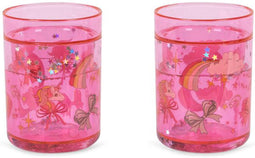 Konges Sløjd 2 Pack Glitter Bekers - 2 stuks - Rainbow Bow