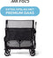 Mr. Fold XXL Bolderkar - opvouwbaar - 400L - 300KG - all-terrain wielen - zwart