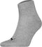 Puma Unisex Quarter Plain Enkelsokken - 3-Pack - Maat 35-38 - Grijs/Wit/Zwart (3 paar)