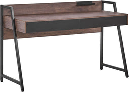 Bureau donkerbruin/wit 120 x 50 cm HARWICH