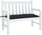vidaXL - Tuinbankkussen - ruitpatroon - 110x50x7 - cm - stof - zwart