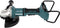Makita DGA900ZKX2 36V (2x 18V) Li-Ion accu Haakse slijper body in koffer - 230mm - koolborstelloos