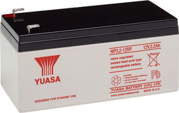 YUASA NP3.2-12 loodbatterij 12 volt, 3200 mAh met Faston-contacten van 4,8 mm