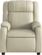 Fauteuil verstelbaar kunstleer crèmekleurig