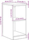 vidaXL - Garagekast - 40x51x85 - cm - massief - grenenhout - betongrijs