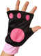 dressforfun Roos katje 158 - Verkleedkostuum kattenkostuum - Zwarte pluche met roze accenten
