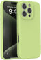 Lunso Geschikt voor iPhone 16 Pro Max hoesje - Flexibel siliconen Backcover - Lime Groen