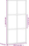 vidaXL - Schuifdeur - 102,5x205 - cm - gehard - glas - en - aluminium - zwart