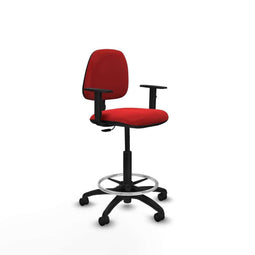 Piqueras y Crespo B1D01RN - Bureaustoel - Hoogteverstelbaar met armleuning - Rood