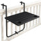 Goliving Balkontafel - Inklapbaar - Hangend - 60 x 40 cm - Verstelbaar in 3 hoogtes - Weerbestendig