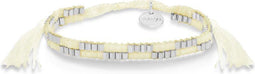 Scmyk BG-264 - Kralenarmband - Macrame sluiting - Zilverkleurig