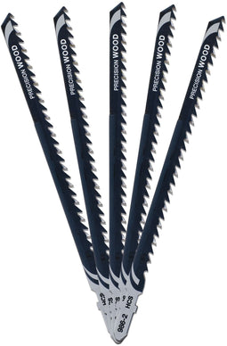 DeWALT DT2076-QZ - Decoupeerzaagbladen HCS - Voor extra rechte zaagsneden in hout (5 stuks)