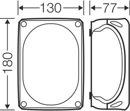 Hensel ENYCASE Opbouw wand-/plafonddoos - KF 1006 B - E35WE