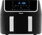 Tristar Dubbele Airfryer FR-6970 - Double Basket Airfryer XXL - 9 Liter - Dubbele Heteluchtfriteuse 2 x 4,5 liter - 8 voorgeprogrammeerde functies - Digitaal - Zwart