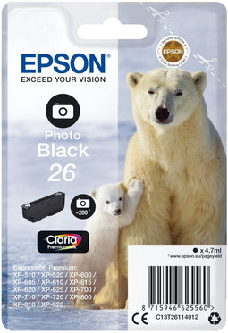 Epson C13T26114012 - Inktcartridge - Origineel - Zwart