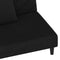 vidaXL - Slaapbank - 2-zits - met - 2 - kussens - fluweel - zwart