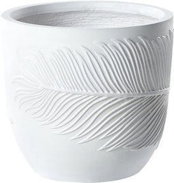 FTERO - Bloempot - Gebroken wit - 28 x 28 x 16 cm - Kleivezel