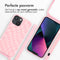 iMoshion Hoesje Geschikt voor iPhone 13 Mini Hoesje Met Koord - iMoshion Siliconen design hoesje met koord - Roze / Retro Pink