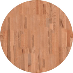 vidaXL - Tafelblad - rond - Ø70x1,5 - cm - massief - beukenhout