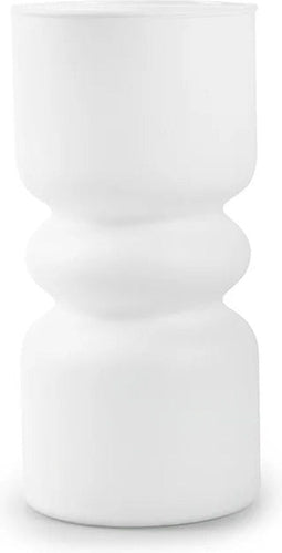 Eco vaas 'funny z' mat wit h25 d10 cm