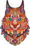 UNIDRAGON Houten Puzzel Voor Volwassenen Dier - Voorzichtige Lynx- 187 stukjes - Medium 22x33 cm