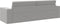 vidaXL - Vloersofa - Bed - 2-in-1 - Cloud - Grijs - 245x150x60.5 - cm - Stof