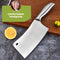 HI NATURE™ Hakmes RVS - Chopping Hakmes - Vlijmscherp Breed Lemmet 29cm - Zilver