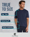 Pierre Calvini - Heren T-Shirt Multipack - 100% Katoen - Regular Fit - Korte Mouwen - Crew - Navy Burgundy Olive (3 stuks)