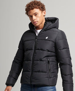 Superdry Code SL - Hooded Longline Puffer Jas - Capuchon - Maat 3XL