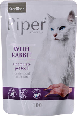 Dolina Noteci Piper Sterilised met konijn - natvoer voor gesteriliseerde katten - 100g