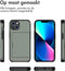 iMoshion Hoesje Geschikt voor iPhone 13 Hoesje - Ruimte voor 2 pasjes - iMoshion Backcover met pasjeshouder - Donkergroen