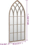 vidaXL - Spiegel - 100x45 - cm - ijzer - zandkleurig