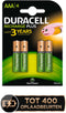 Duracell Recharge Plus AAA - Oplaadbare batterijen 750 mAh - 1000 keer opladen (4 stuks)
