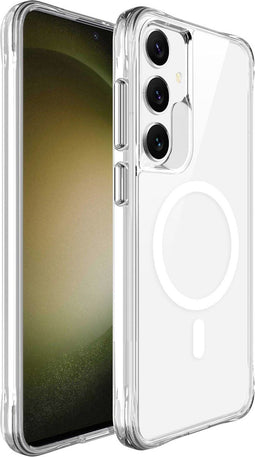 iMoshion Hoesje Geschikt voor Samsung Galaxy S24 Hoesje - iMoshion Rugged Air Geschikt voor MagSafe case - Transparant