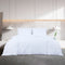 vidaXL - Dekbedovertrekset - lichtgewicht - 135x200 - cm - microvezel - wit