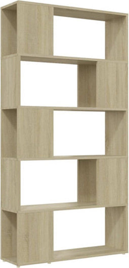 vidaXL-Boekenkast/kamerscherm-80x24x155-cm-spaanplaat-sonoma-eiken