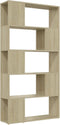 vidaXL-Boekenkast/kamerscherm-80x24x155-cm-spaanplaat-sonoma-eiken