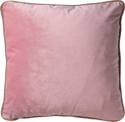 Dutch Decor FINN - Sierkussen velvet 45x45 cm - Coral Blush- roze - met glitterbies - Inclusief binnenkussen