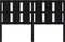 vidaXL - Hoofdbord - 155,5x4x100 - cm - massief - grenenhout - zwart